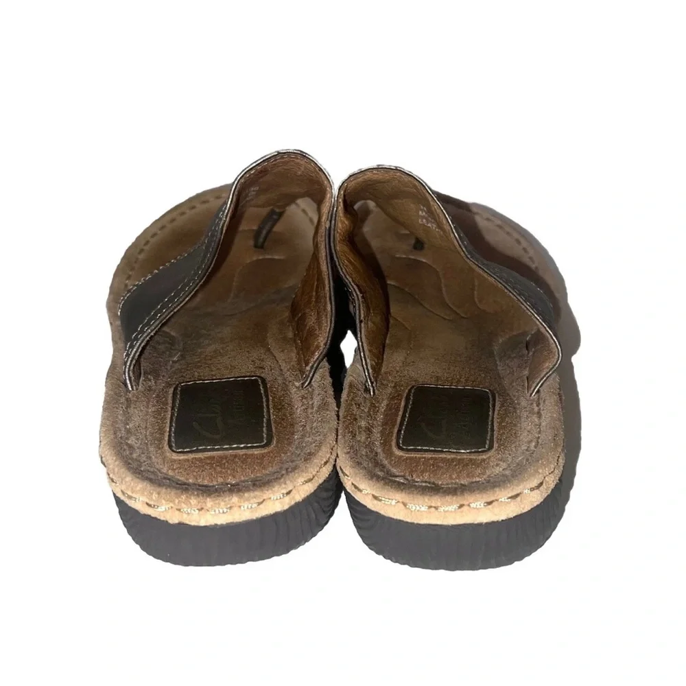 Clarks Artisan Latina Samba Wedge Thong Sandals Sz 9
